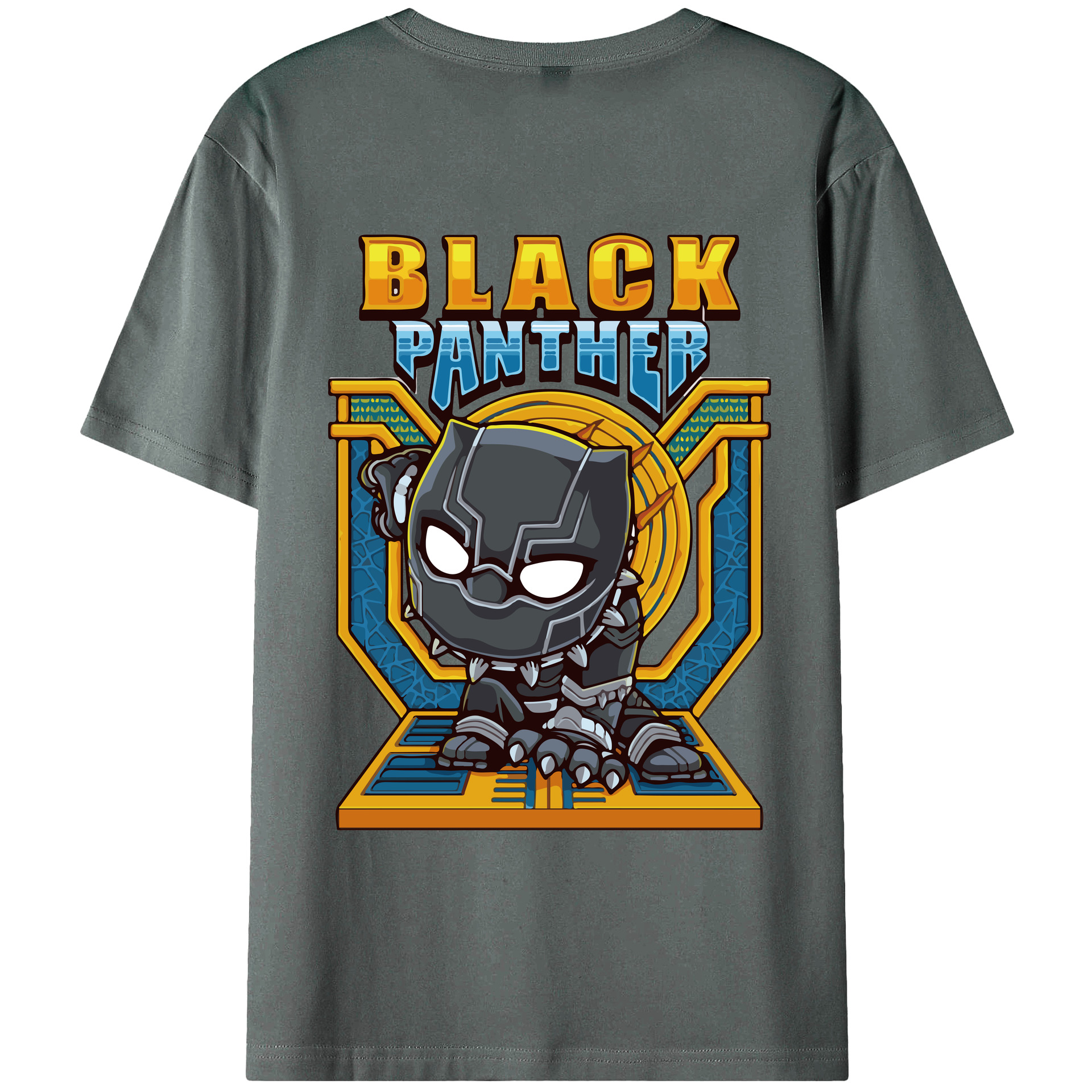 （画像用） アベンジャーズ The Avengers 綿100％ メンズ半袖Tシャツ（バックプリント） 通気性